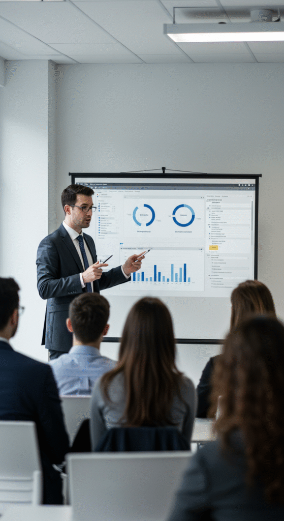 Interactive Power BI workshop with hands-on dashboard training